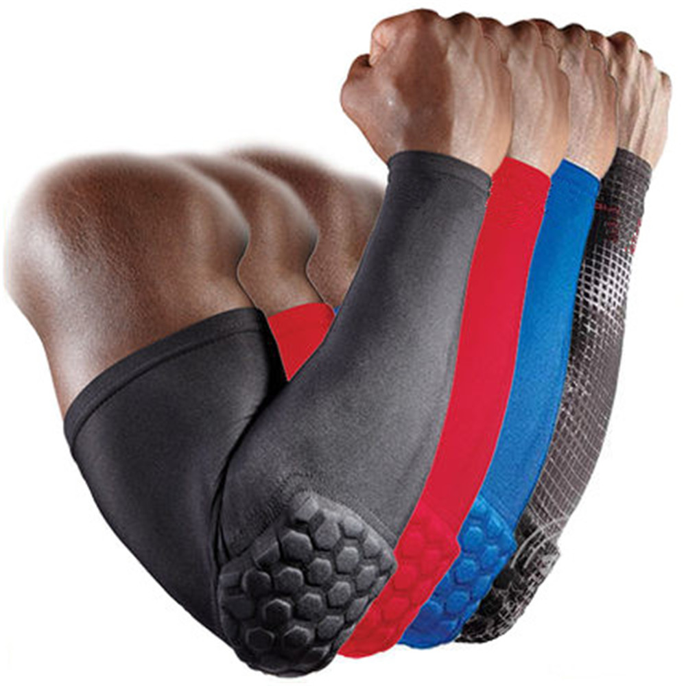 Mtb Elbow Pad - 1個入りアームスリーブアームバンド肘サポーターバスケットボールアームスリーブ通気性フットボール安全スポーツ肘パッドブレースプロテクター