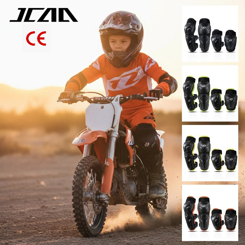 Mtb Elbow Pad - 落下防止子供用膝肘パッドセット、調節可能なモトクロス安全ガード、耐久性のある子供用自転車MTB用保護具