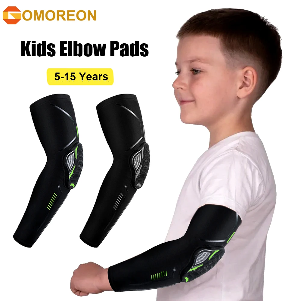 Mtb Elbow Pad - 1 個子供腕肘スリーブパッド 5-15 歳子供青少年スポーツ圧縮保護肘ガードバレーボール、バスケットボール用