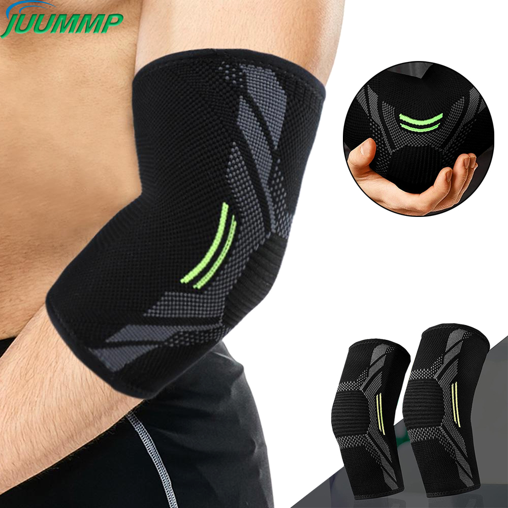 Mtb Elbow Pad - 肘サポート弾性ジムスポーツ肘保護パッド汗を吸収スポーツバスケットボールバレーボールテニスアームスリーブ肘ブレース