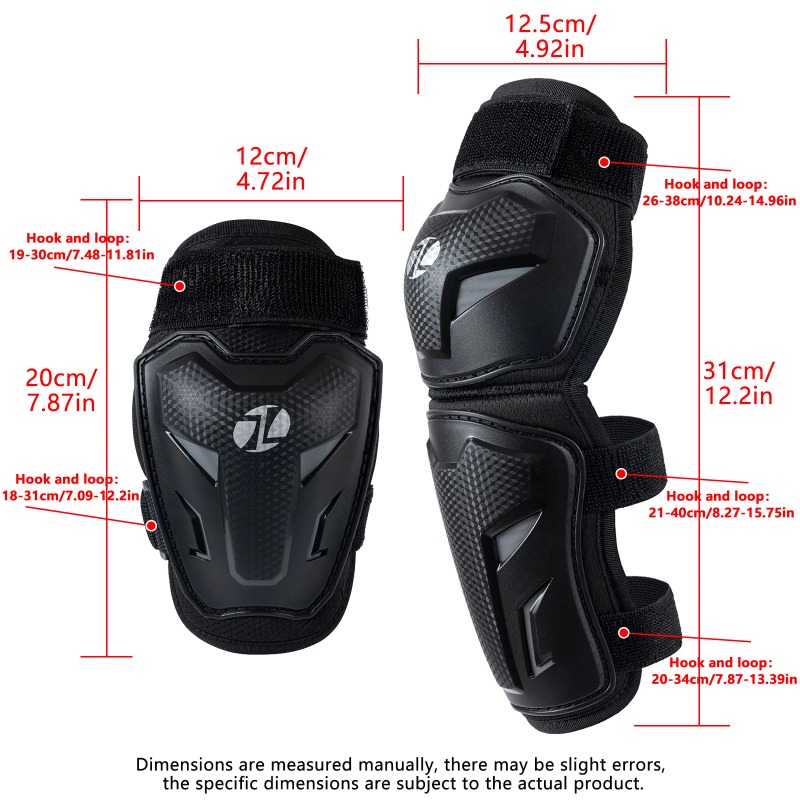 落下防止子供用膝肘パッドセット、調節可能なモトクロス安全ガー - Mtb Elbow Pad のレビューと価格