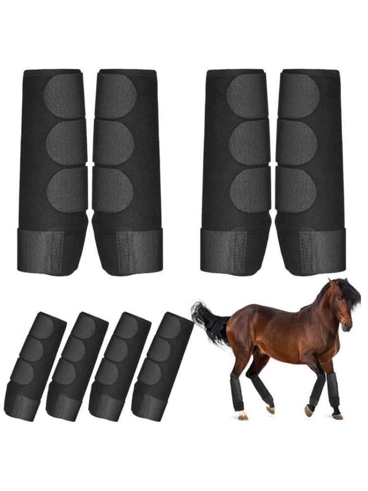 R6FEブラッシングホースブーツ調整可能な馬のレッグラップ保 - Brushing Boot Horse のレビューと価格