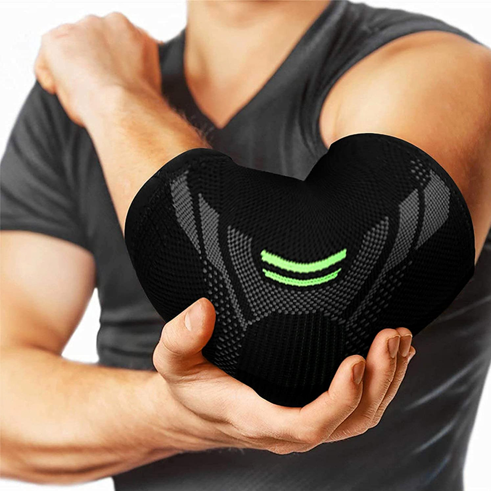 肘サポート弾性ジムスポーツ肘保護パッド汗を吸収スポーツバスケ - Mtb Elbow Pad のレビューと価格