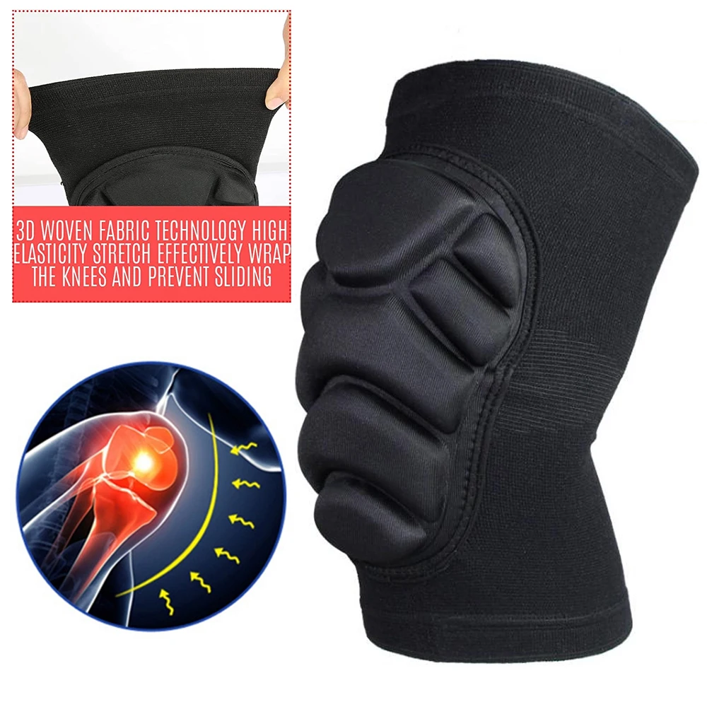 1 ペア厚いスポンジ膝パッド肘袖回避スポーツニーパッドサッカ - Mtb Elbow Pad のレビューと価格